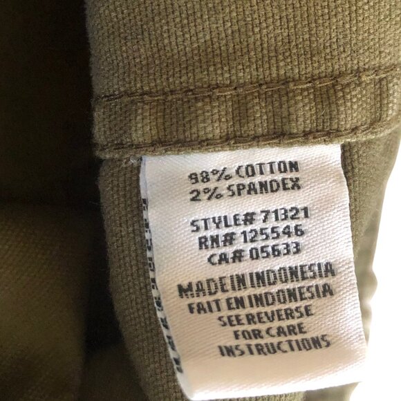 Habitat Olive Green Utility Jacket Women’s Small, Button Front, Frayed Hem - Picture 8 of 9